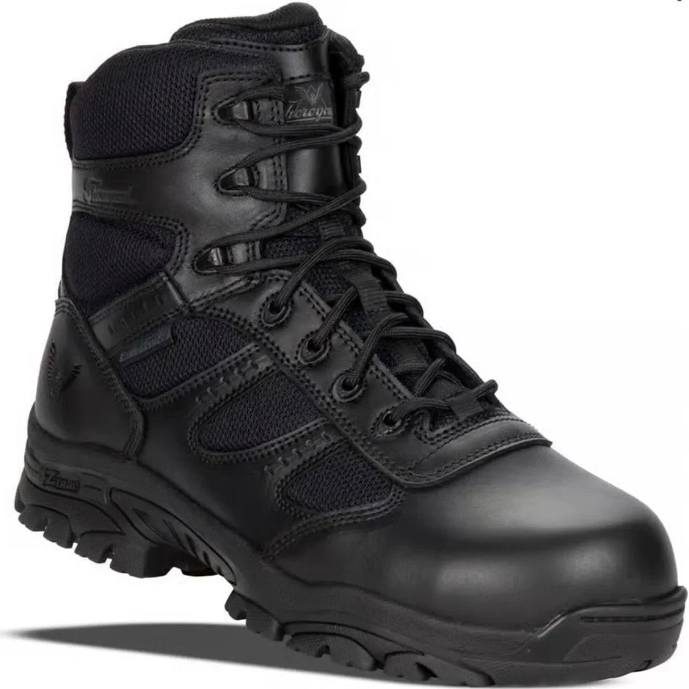 Thorogood Men Leather Side Zip Waterproof Boots